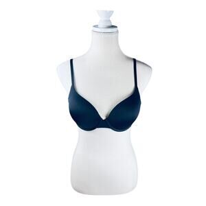 VS Perfect Shape Black Underwire Bra 34C Convertible Straps